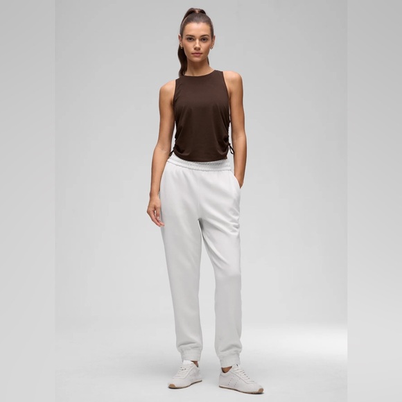 Pima Cotton Racerback Ruched Side Tank - Picture 4 of 8